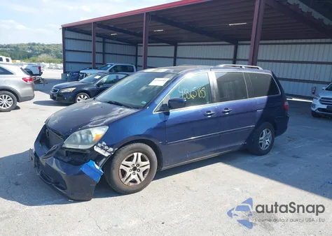 2007 Honda Odyssey Ex-L из США, поврежденный, VIN 5FNRL38707B051706